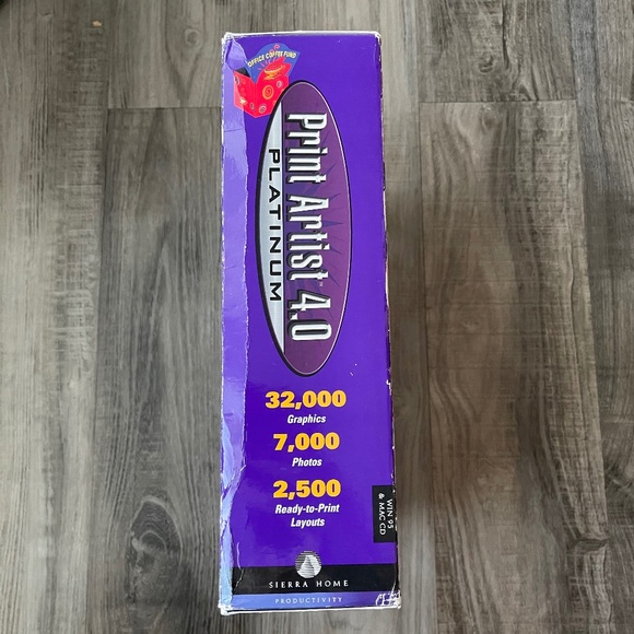 Print Artist 4.0 Platinum Sierra Home 1997 4-CD Windows 95 / Macintosh NEW - Picture 10 of 13